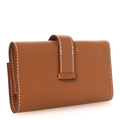 Hermes Epsom Bearn Multicles 4 Key Holder Gold 3 of 10