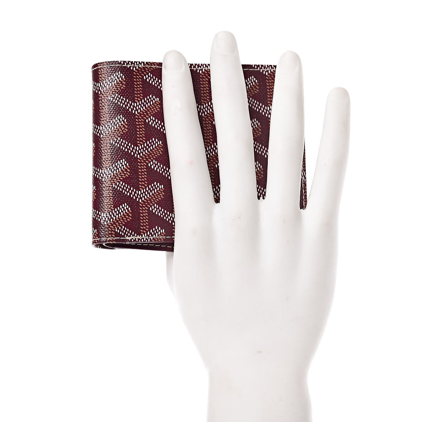 Goyardine Bi-Fold Victoire PM Wallet Burgundy