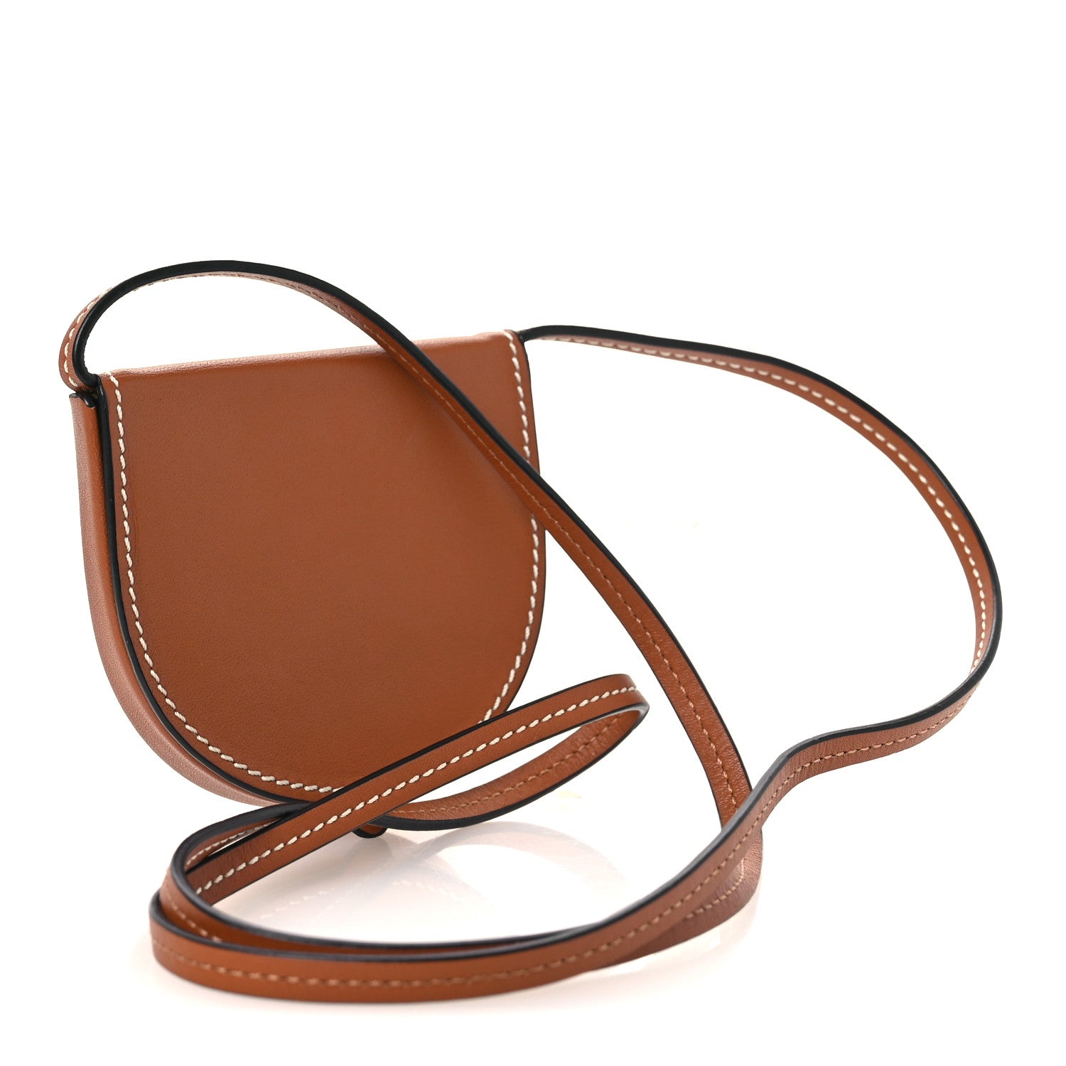 Loewe Soft Calfskin Mini Heel Pouch Tan 3 of 11