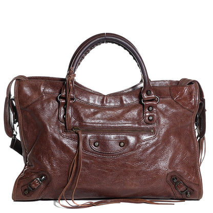 Balenciaga Agneau Classic Hardware City Castagna 1 of 12