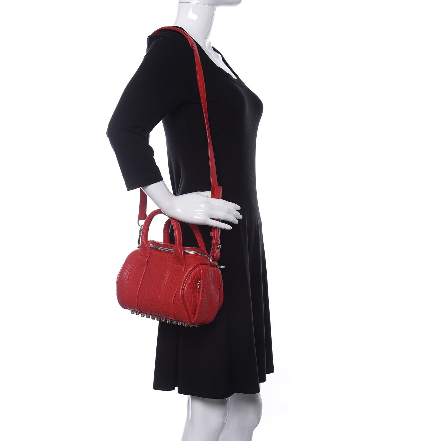 Alexander Wang Pebbled Lambskin Mini Rockie Cult Rhodium Hardware 2 of 10