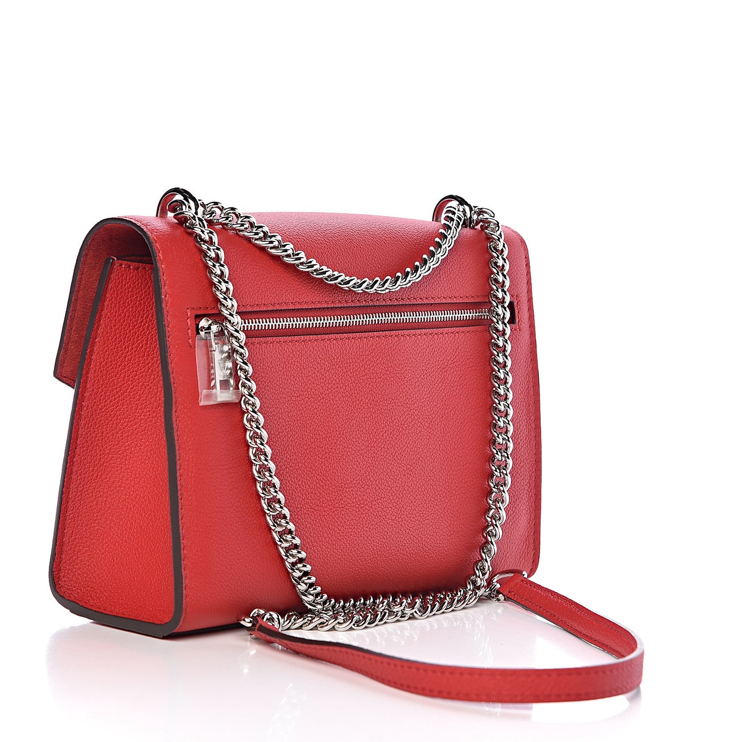 Soft Calfskin Mylockme Chain Bag BB Rubis