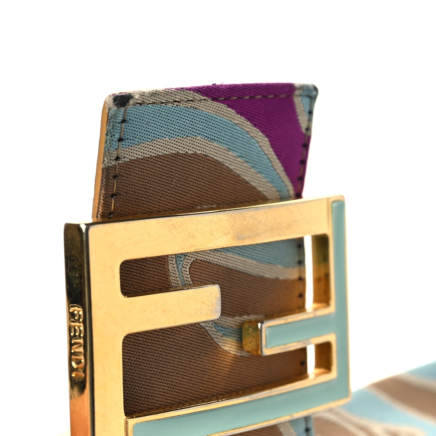 Fendi Canvas Printed Mama Baguette Multicolor 7 of 7