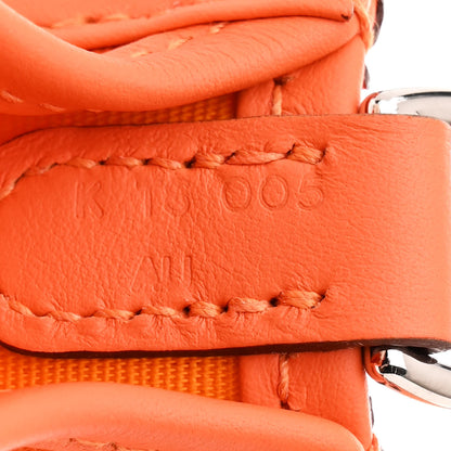 Hermes Toile Officier Swift Neo Evelyne TPM Jaune D'Or Feu Orange Minium 7 of 11