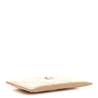 Chanel Caviar Quilted Card Holder Beige 4 of 8