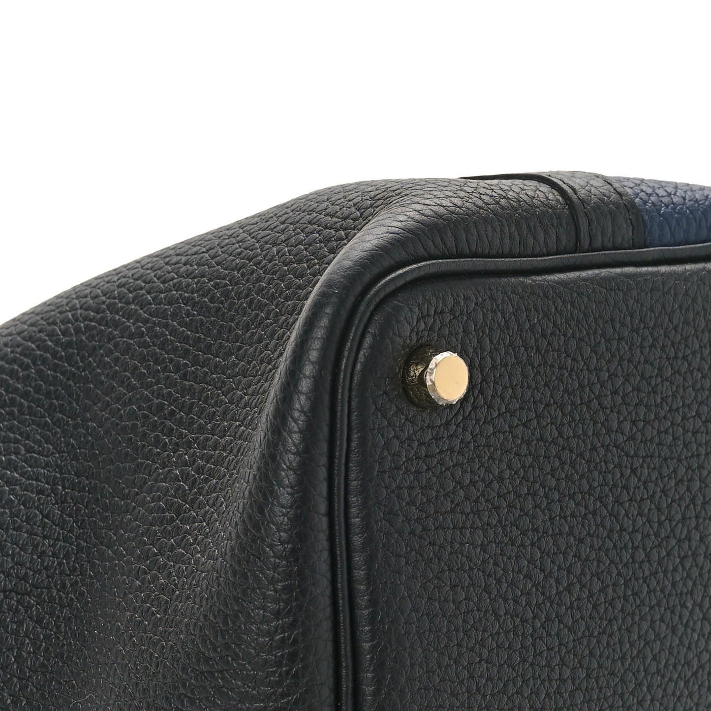 Taurillon Clemence Casaque Picotin Lock 18 PM Bleu Nuit Black Blue Frida