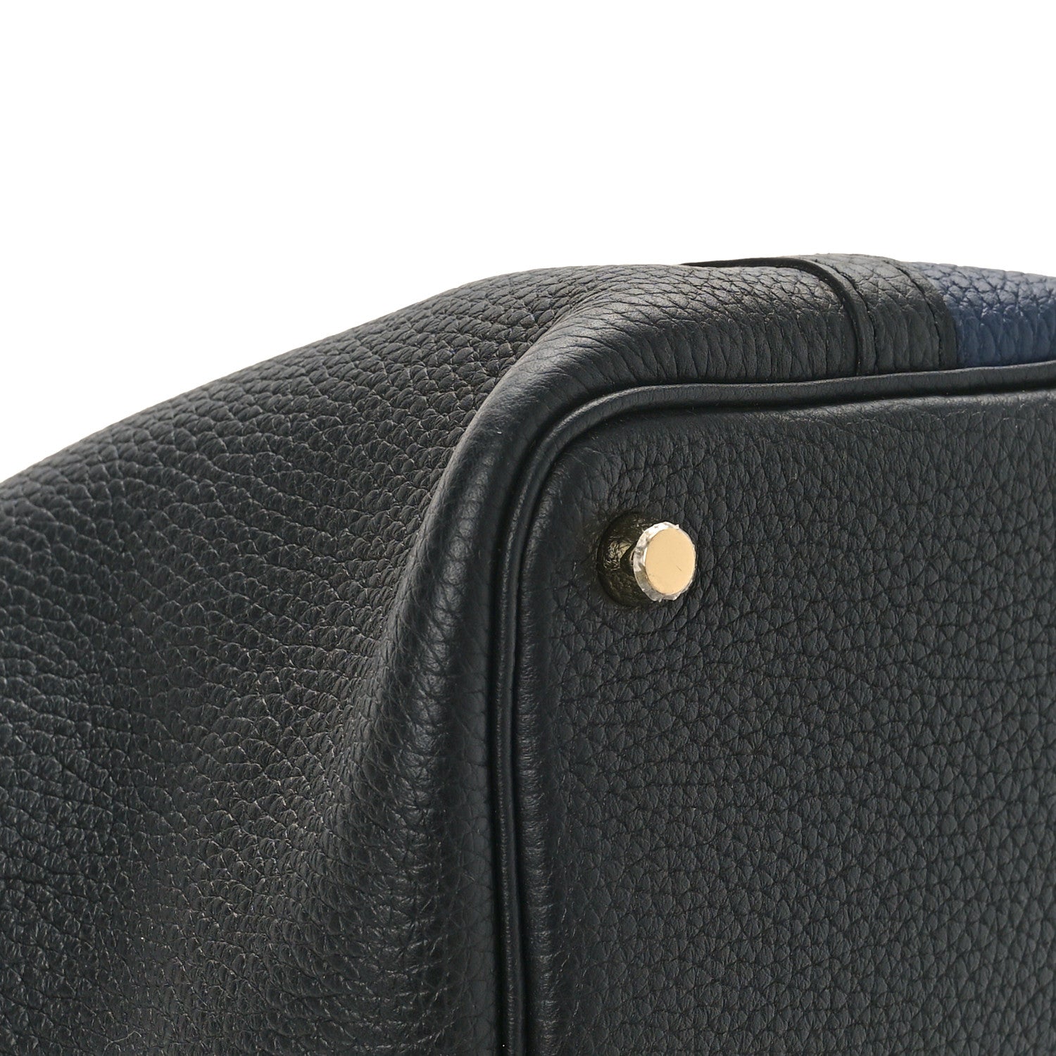 Hermes Taurillon Clemence Casaque Picotin Lock 18 PM Bleu Nuit Black Blue Frida 7 of 8