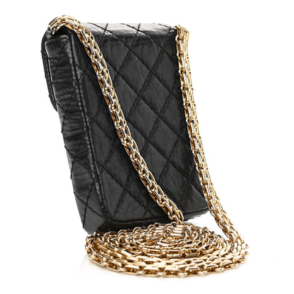 Chanel Aged Calfskin Quilted 2.55 Reissue Phone Case Black 2 of 11