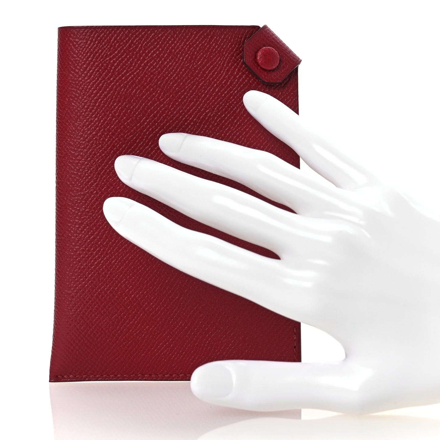 Epsom Tarmac PM Passport Holder Rouge Grenat