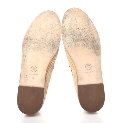Chanel Lambskin Grosgrain CC Espadrilles 38 Black 6 of 11