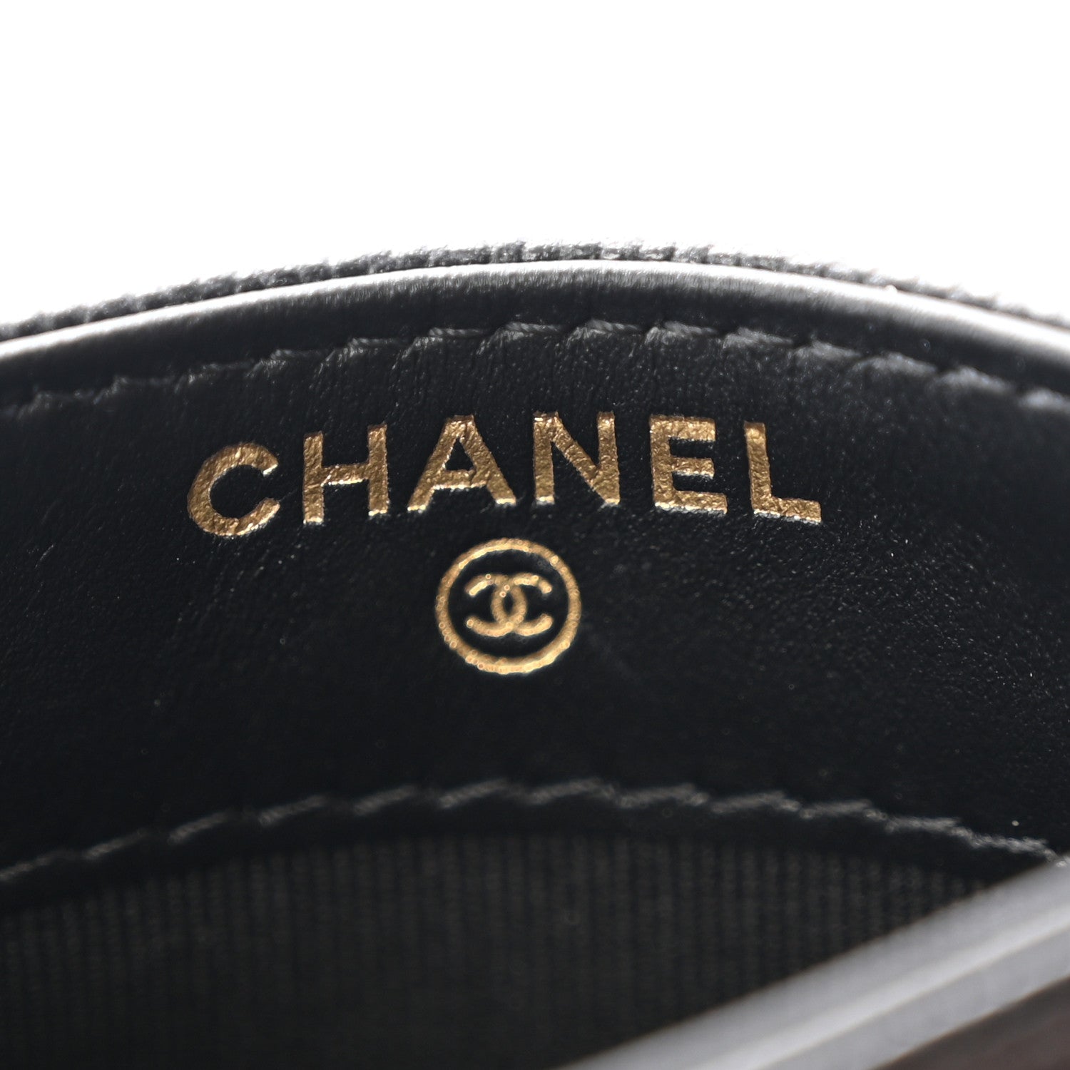 Chanel Caviar Quilted Studded CC Card Holder Black 6 of 9