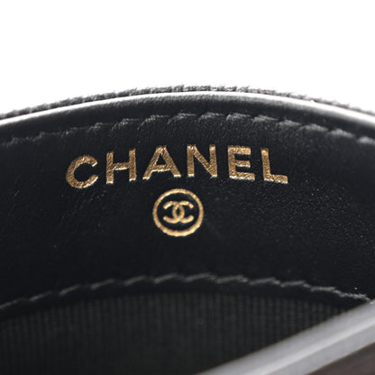 Chanel Caviar Quilted Studded CC Card Holder Black 6 of 9