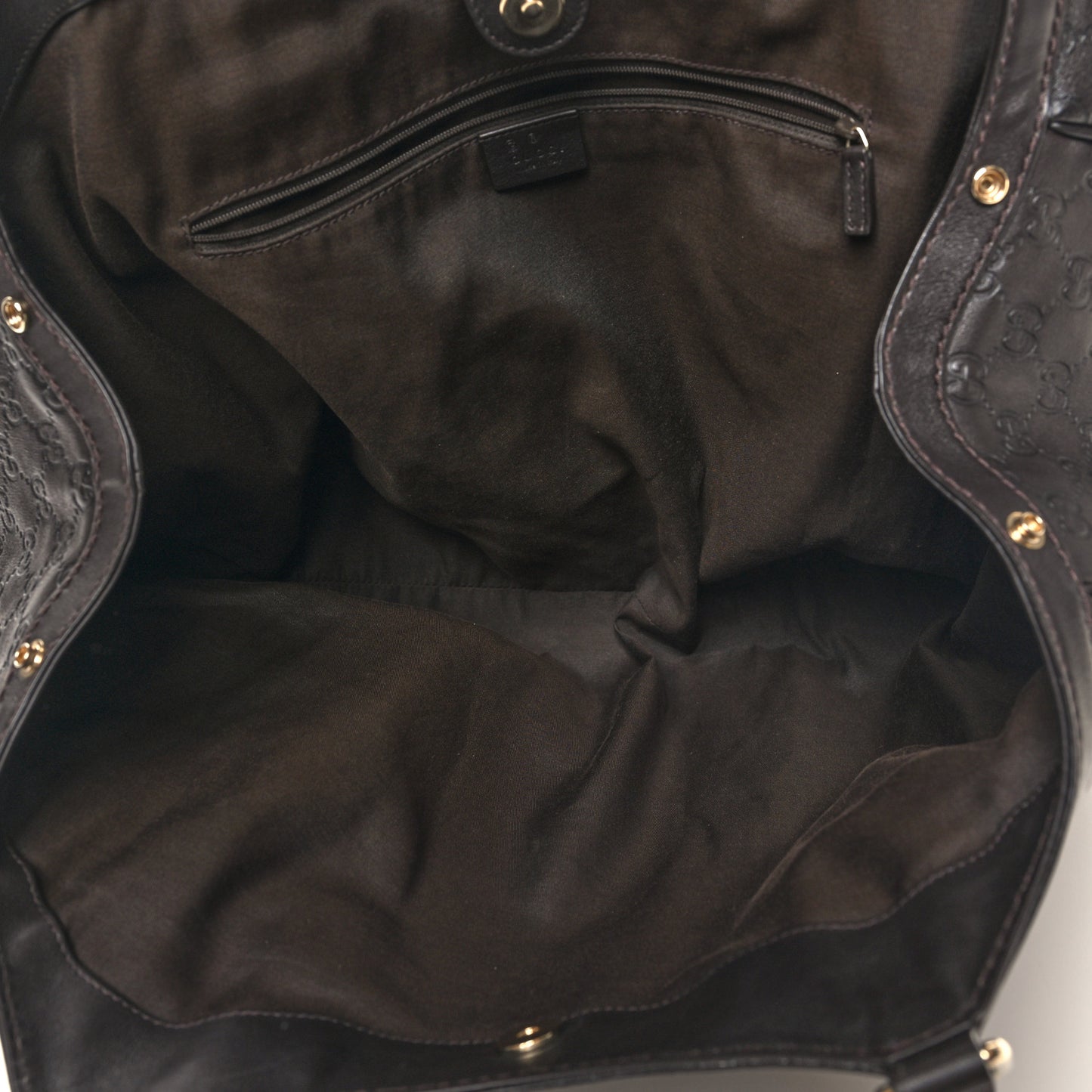 Guccissima Vitello Tender Large Sukey Tote Testa di Moro