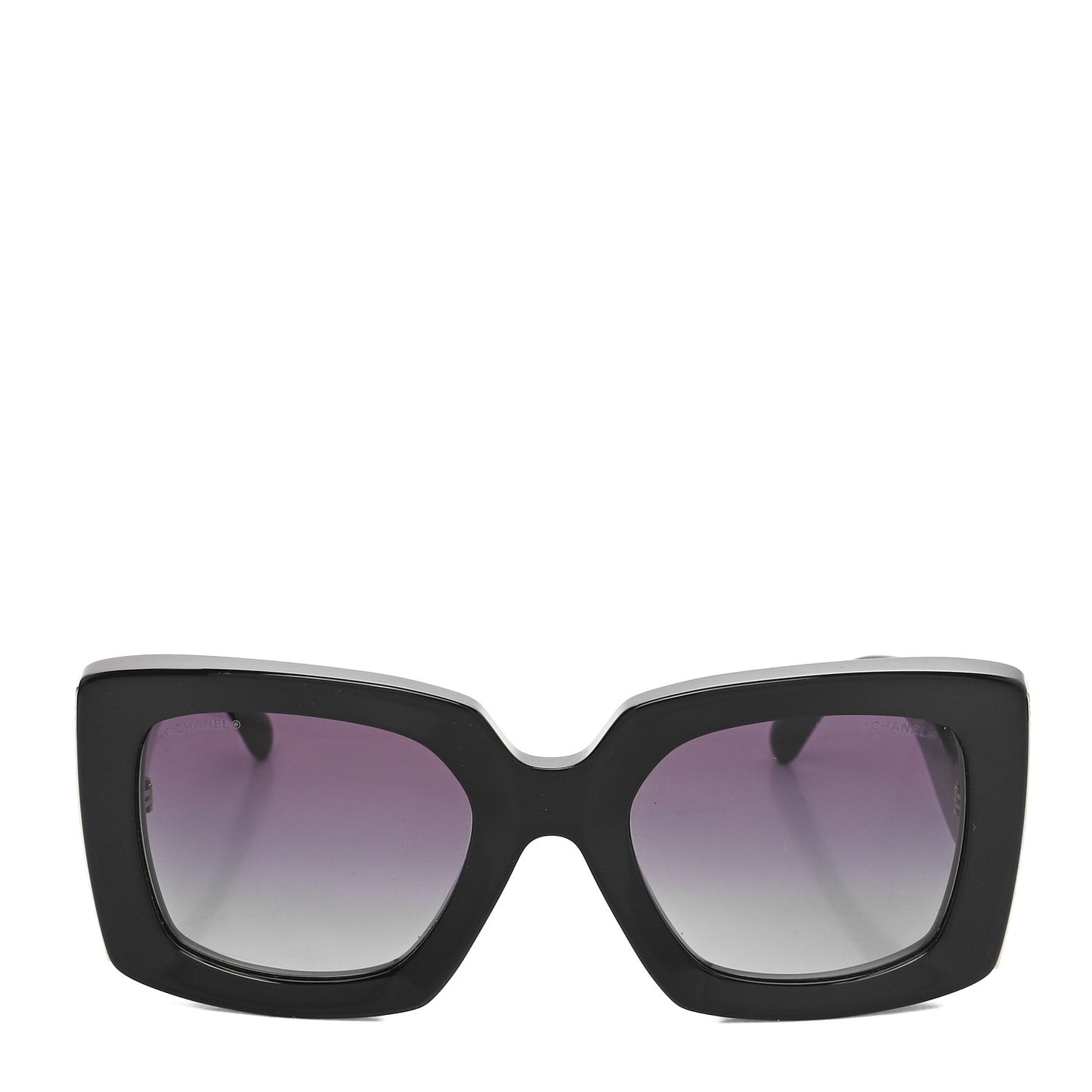 Acetate Rectangle Sunglasses 5435 Black