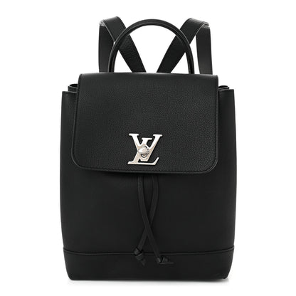 Louis Vuitton Calfskin Lockme Backpack Black 1 of 9