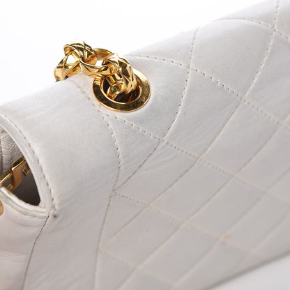 Chanel Lambskin Quilted Small Single Flap White 12 of 15
