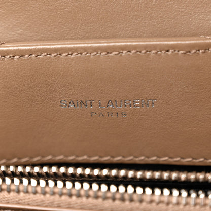 Saint Laurent Calfskin Y Quilted Monogram Small Loulou Chain Satchel Dark Beige 7 of 10