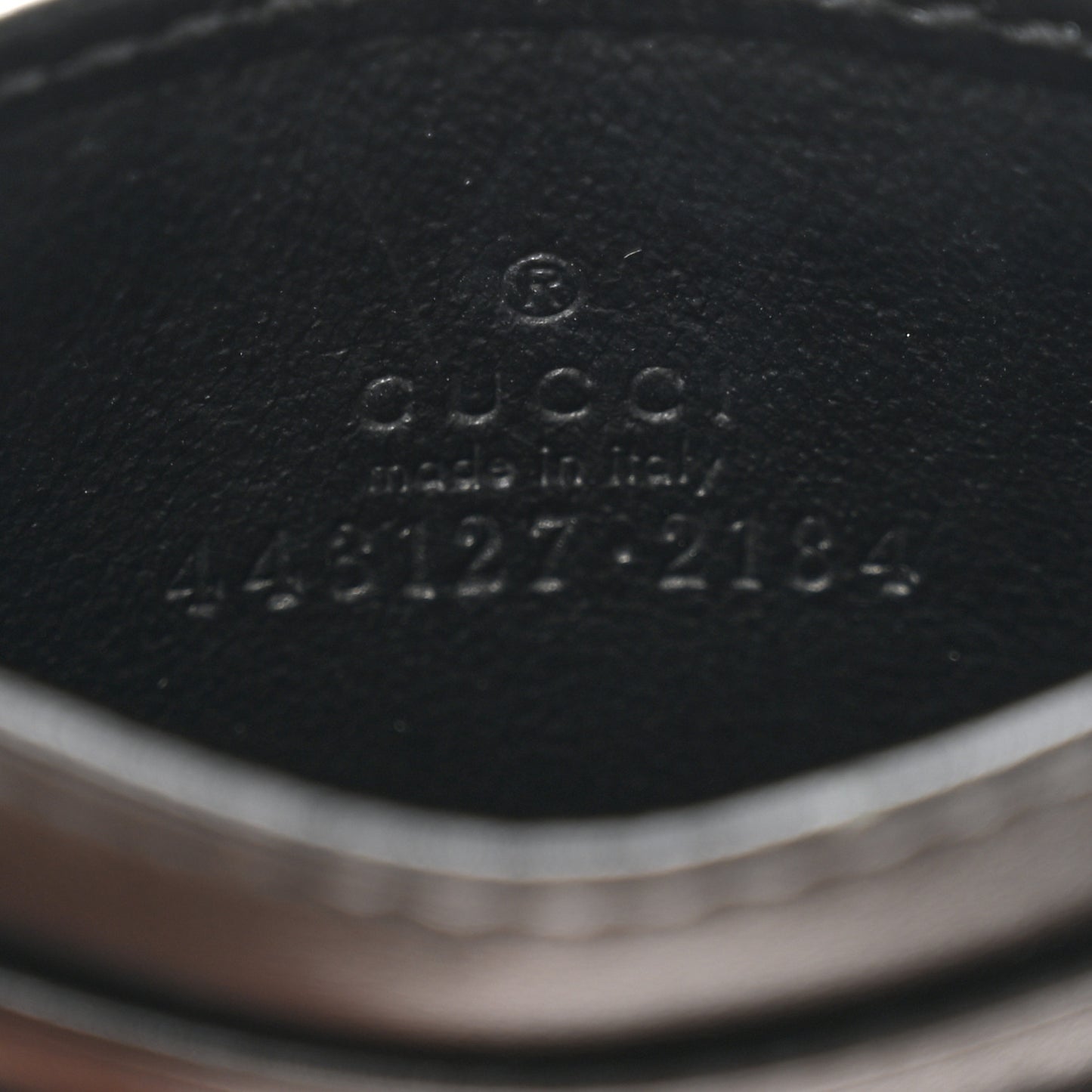 Calfskin Matelasse GG Marmont Card Holder Black