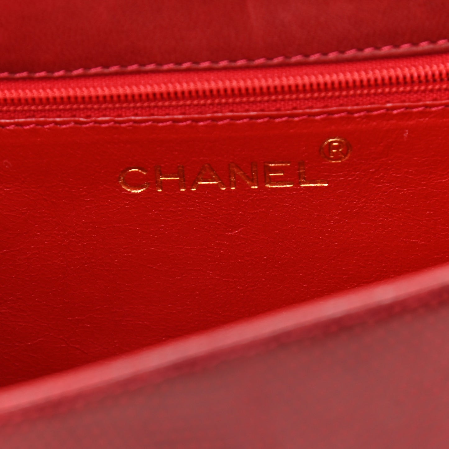 Lizard CC Mini Flap Bag Red