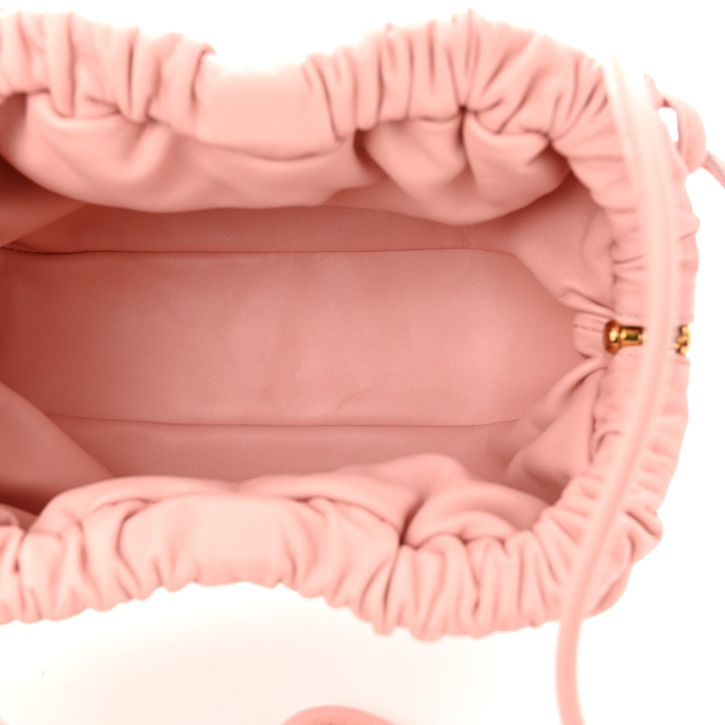 Lambskin Mini Cloud Clutch Dahlia