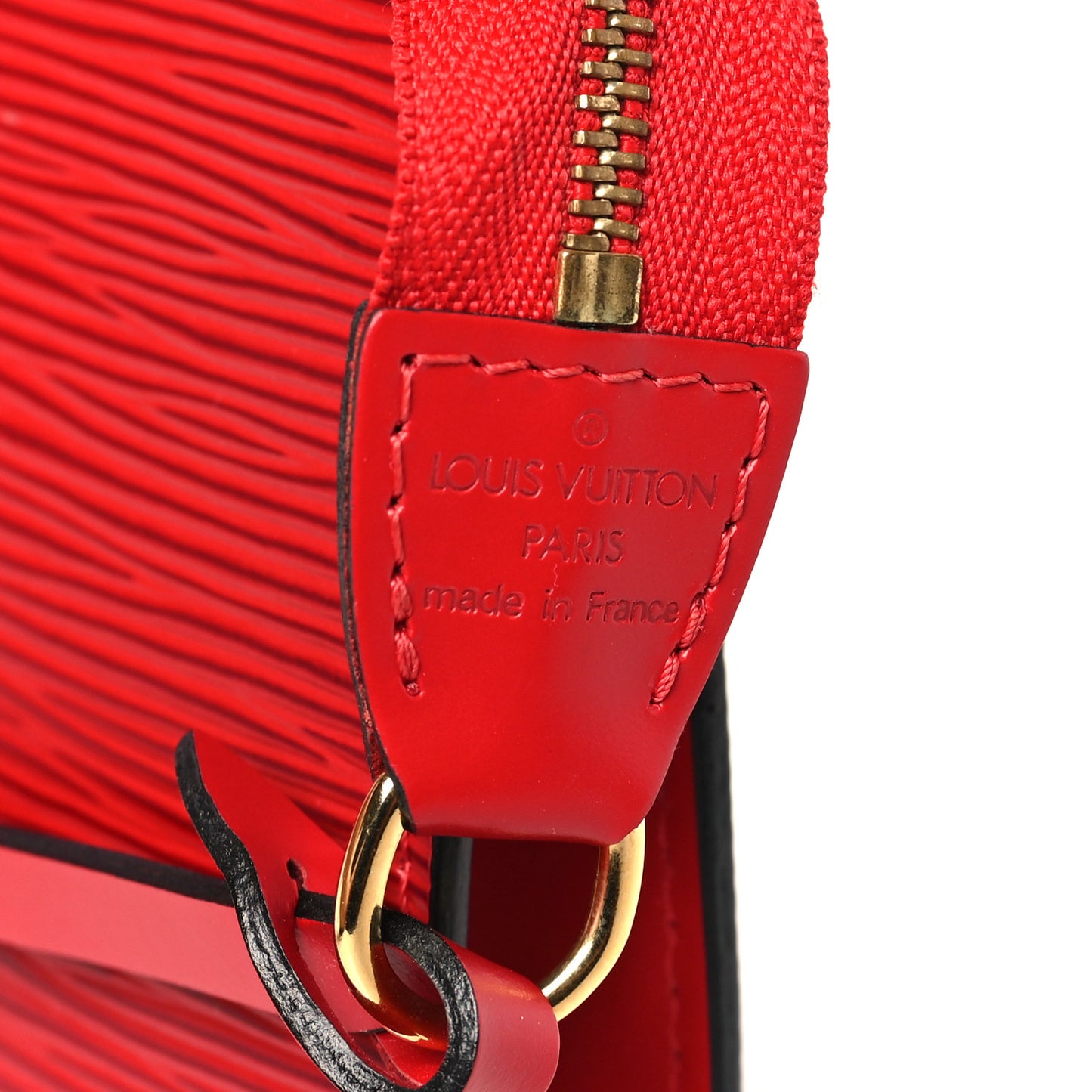 Epi Pochette Accessories 24 Castillan Red