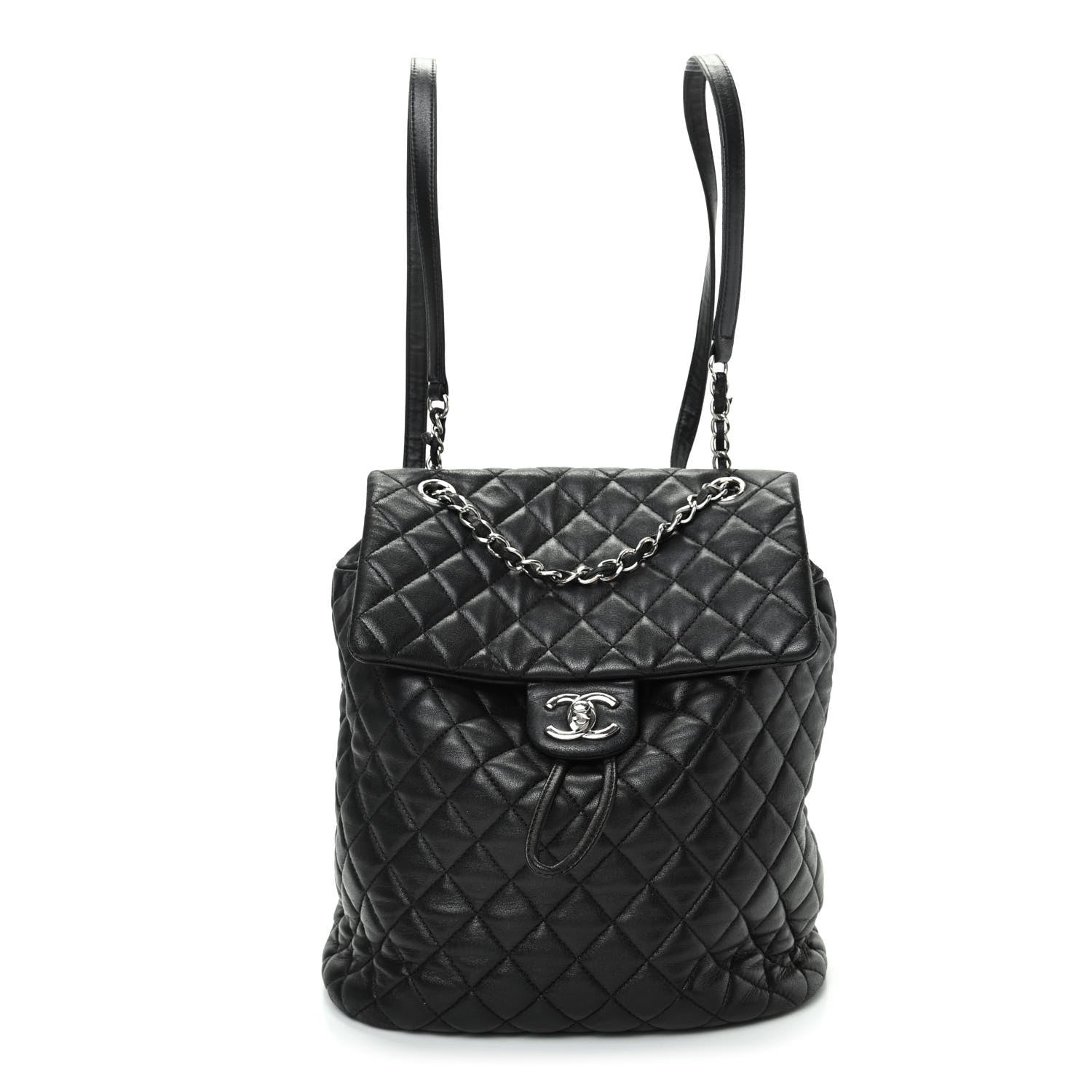 Chanel Calfskin Quilted Large Urban Spirit Backpack Black 1 of 9