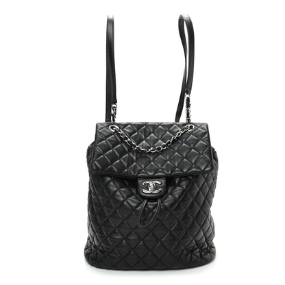 Chanel Calfskin Quilted Large Urban Spirit Backpack Black 1 of 9