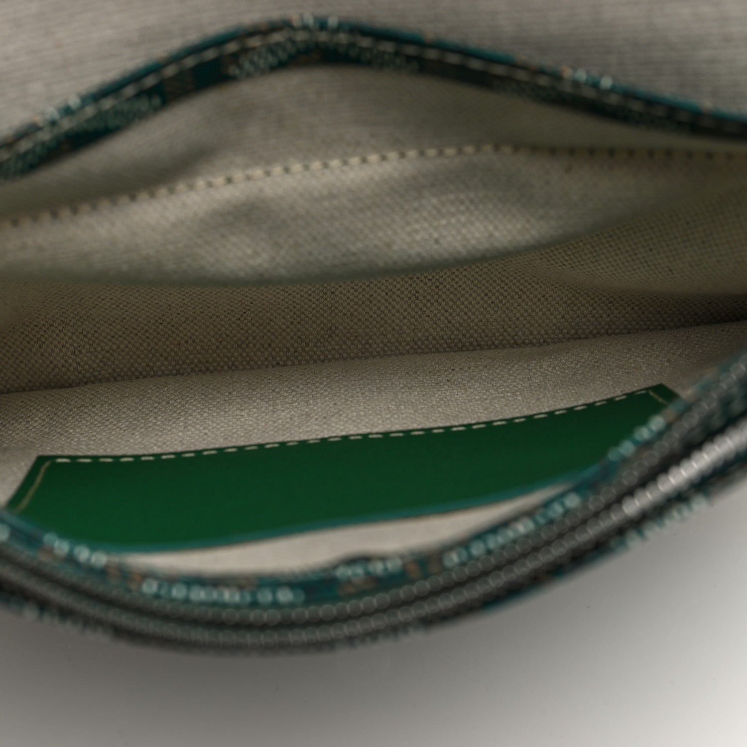 Goyard Goyardine Plumet Wallet Clutch Green 6 of 11