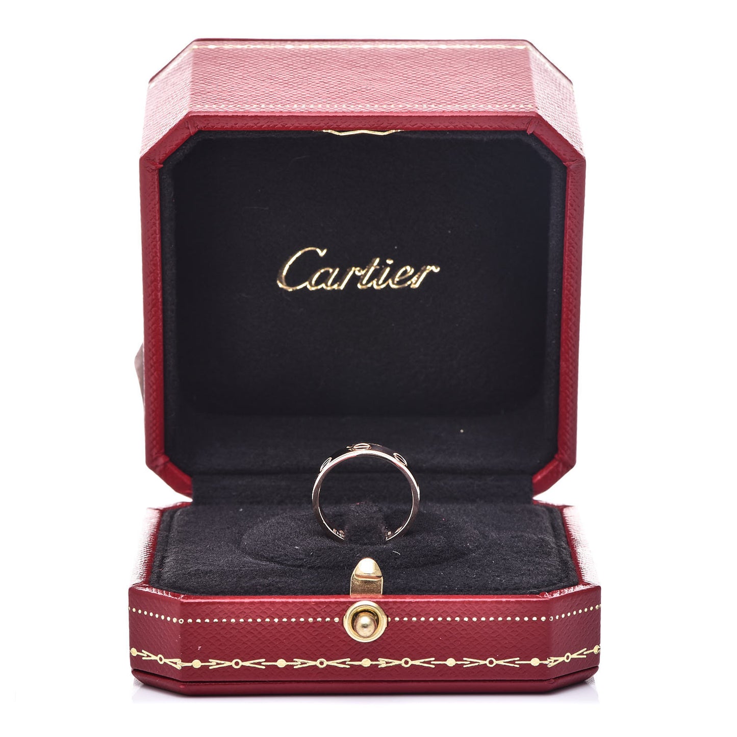 18K Pink Gold 3.5mm LOVE Wedding Band Ring 48 4.5