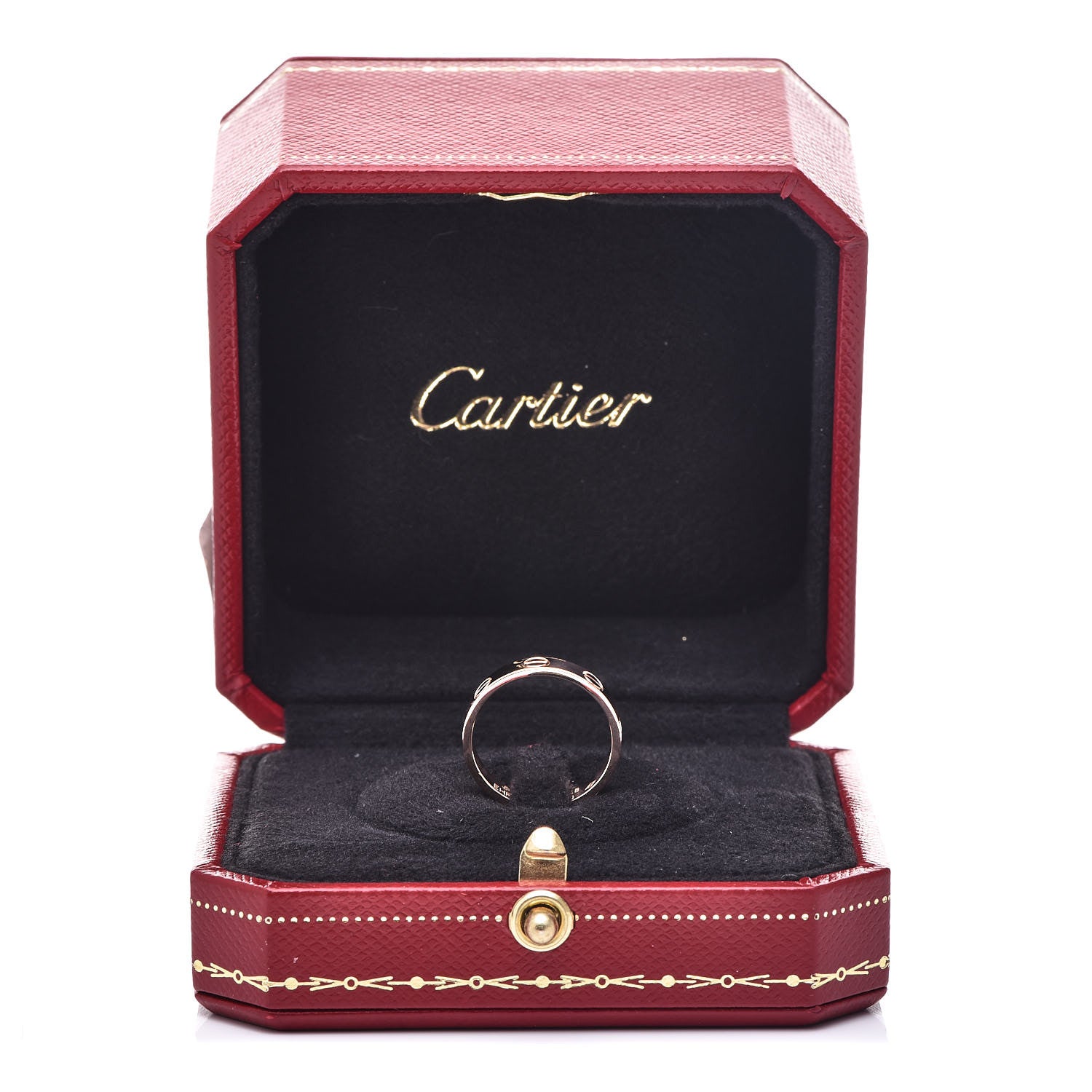 Cartier 18K Pink Gold 3.5mm LOVE Wedding Band Ring 48 4.5 5 of 5