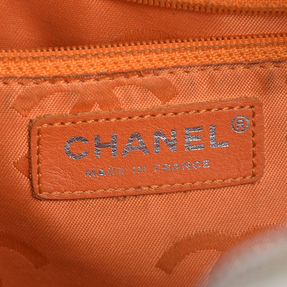 Chanel Calfskin Python Quilted Large Cambon Bowler White 6 of 26