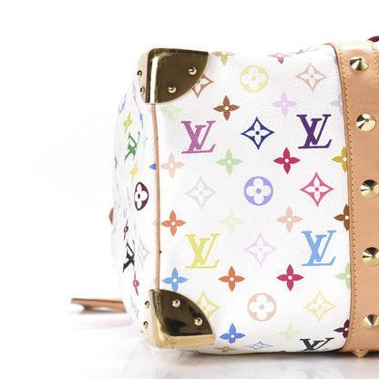 Louis Vuitton Monogram Multicolor Keepall 45 White 6 of 10