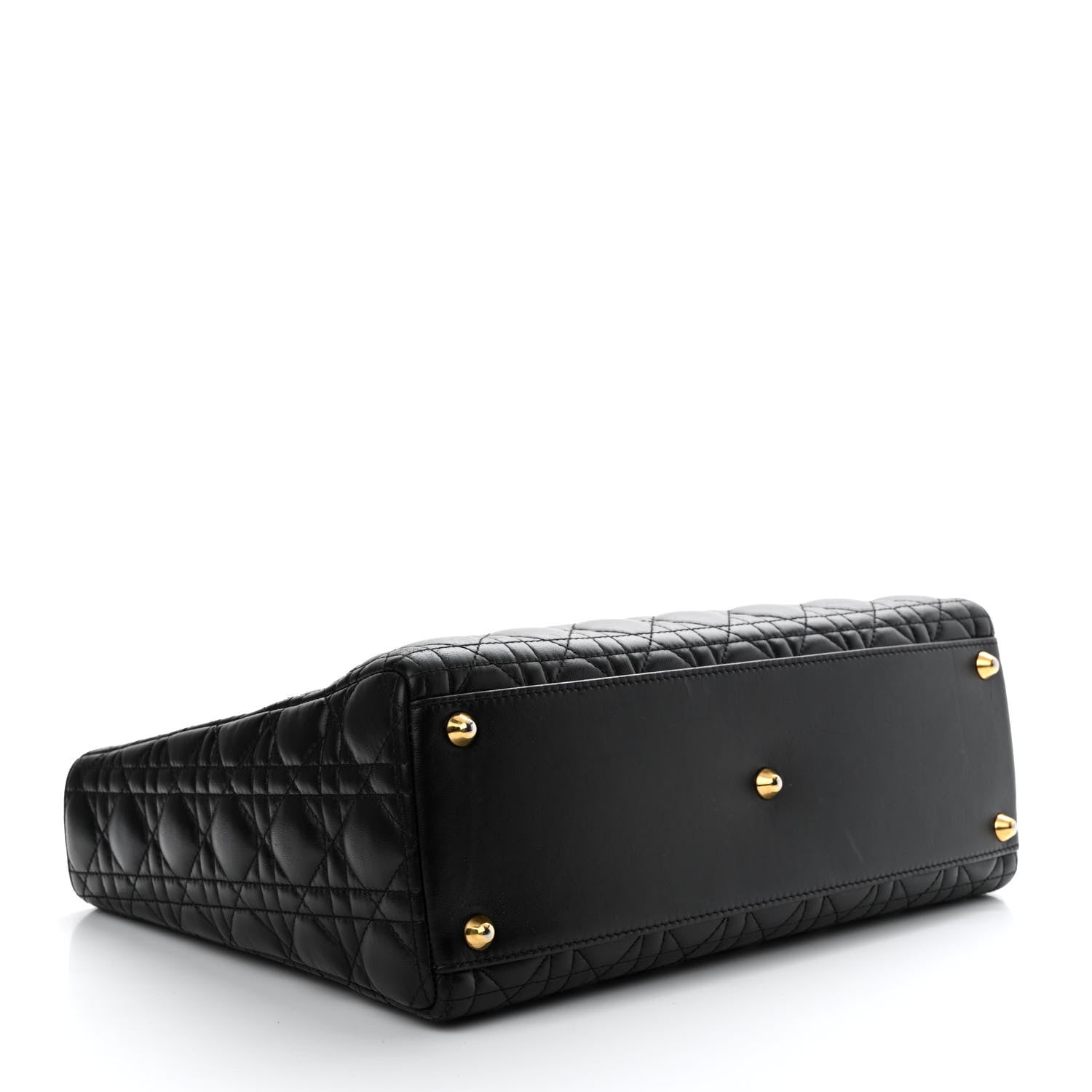 Christian Dior Lambskin Cannage Large Lady Dior Black 4 of 10