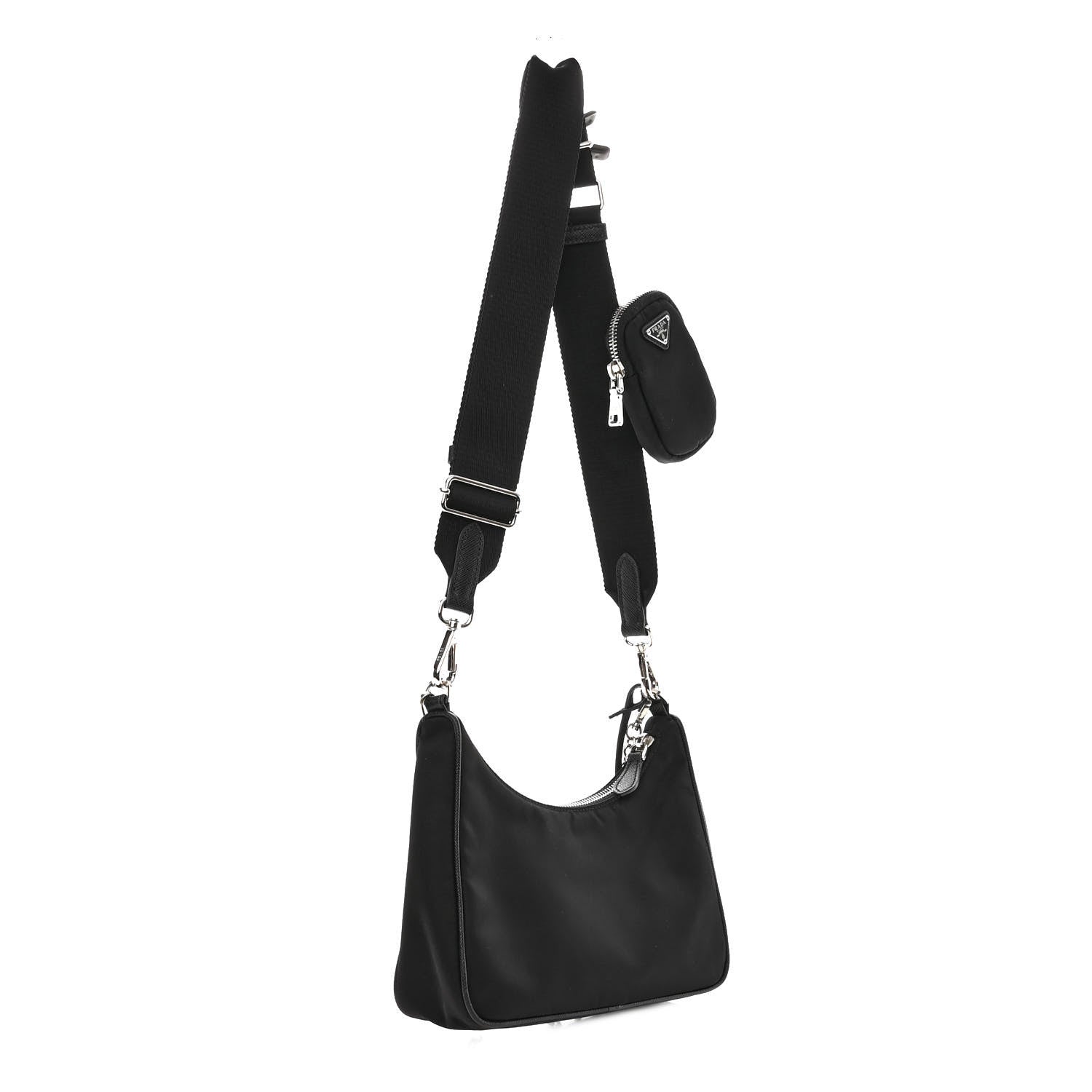 Prada Nylon Re-Edition 2005 Shoulder Bag Black 3 of 12