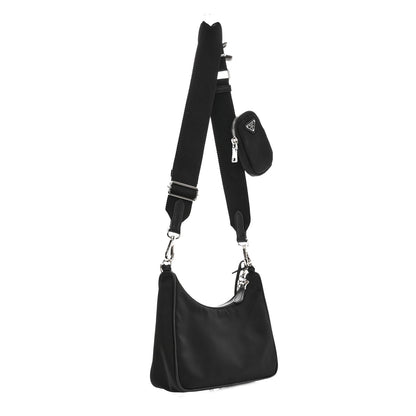 Prada Nylon Re-Edition 2005 Shoulder Bag Black 3 of 12