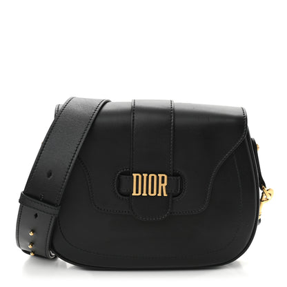 Christian Dior Calfskin D Fence Saddle Bag Black 1 of 11