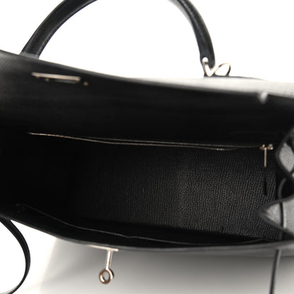 Hermes Epsom Kelly Sellier 32 Black 5 of 14