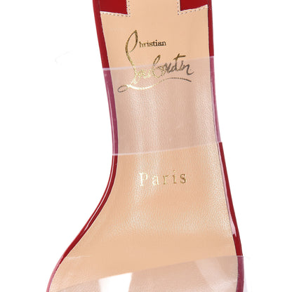 Christian Louboutin Patent PVC Just Nothing 85 Slide Sandals 36.5 Red 7 of 10