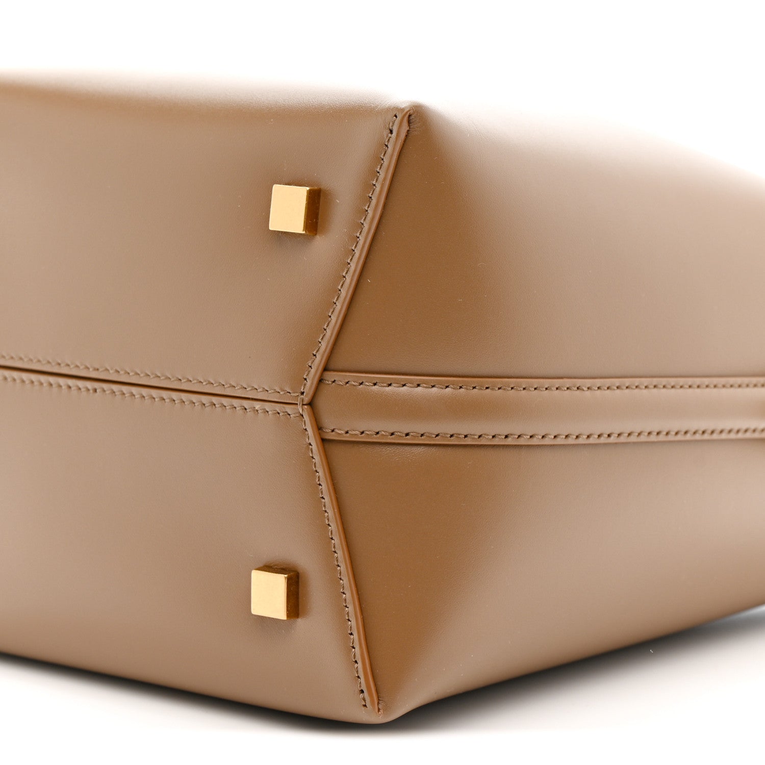 Saint Laurent Shiny Calfskin Le 37 Small Bucket Bag Dark Cork 10 of 12