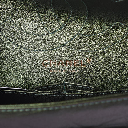 Chanel Metallic Calfskin Quilted 2.55 Reissue 226 Flap Green 6 of 10