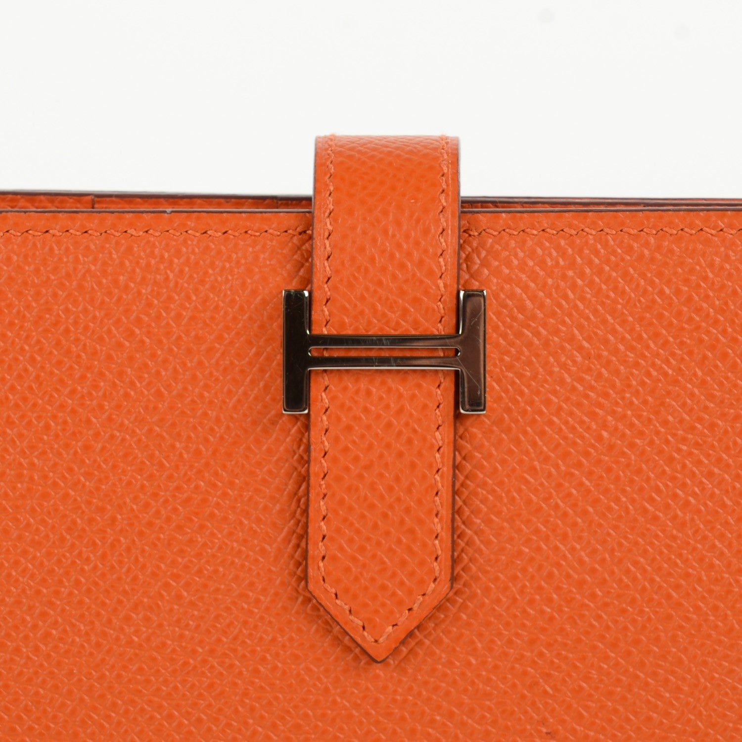 Hermes Epsom Bearn Wallet Orange 12 of 12