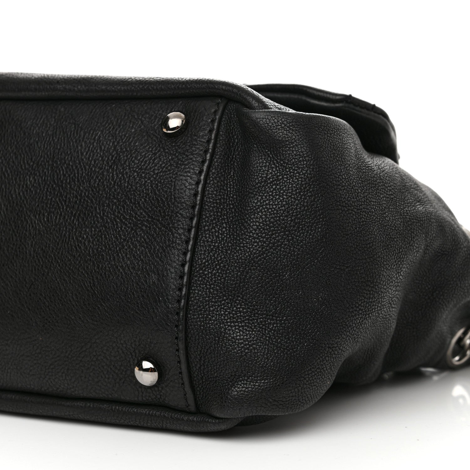 Chanel Calfskin Diamond Stitch Accordion Flap Black 10 of 10