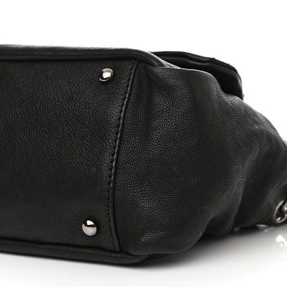 Chanel Calfskin Diamond Stitch Accordion Flap Black 10 of 10