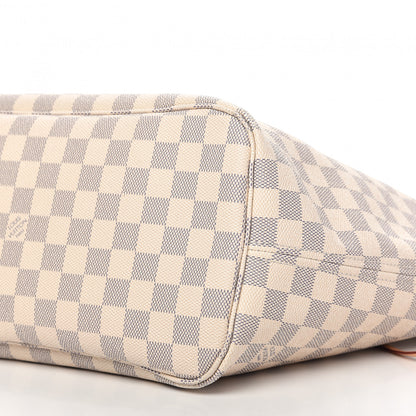 Louis Vuitton Damier Azur Neo Neverfull MM Rose Ballerine 7 of 12