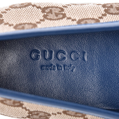 Gucci Monogram Ballet Flats 37 Blue 8 of 15