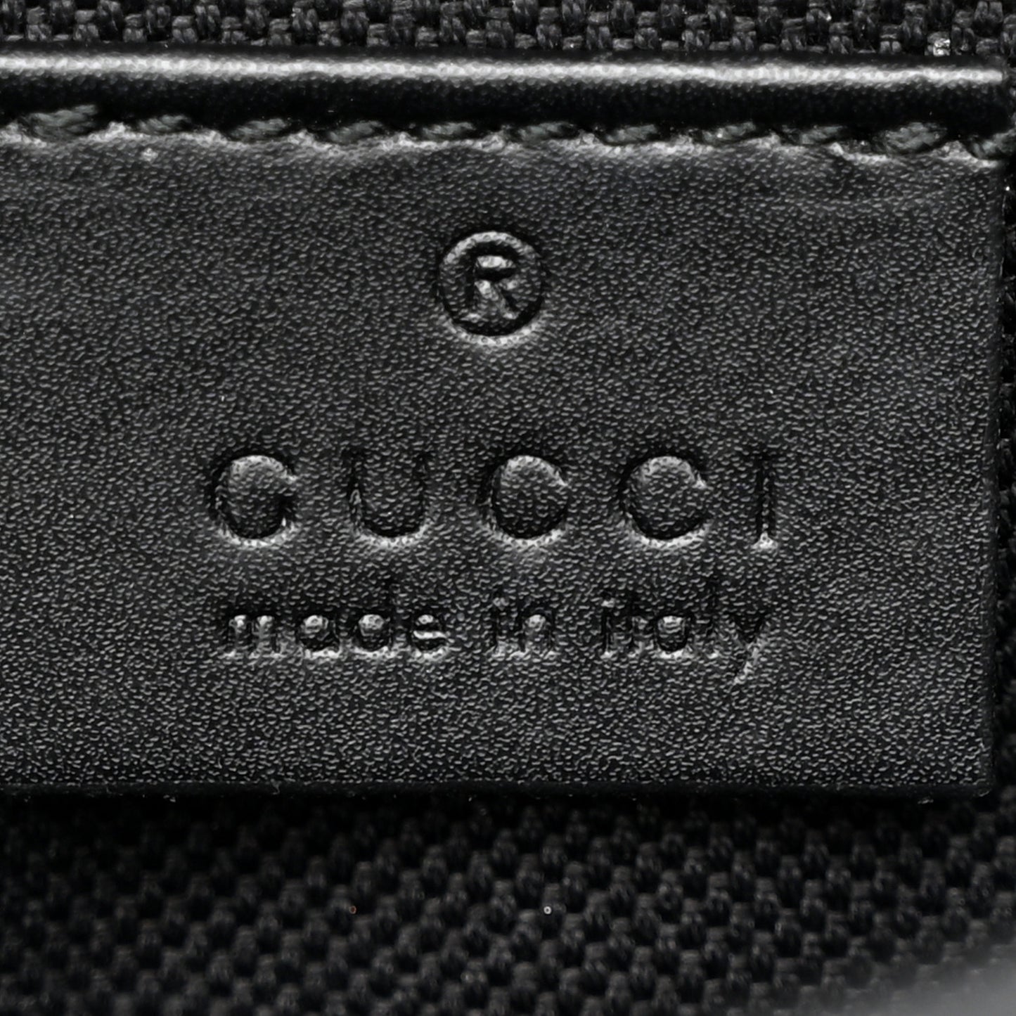 GG Supreme Monogram Web Slim Belt Bag Black Grey