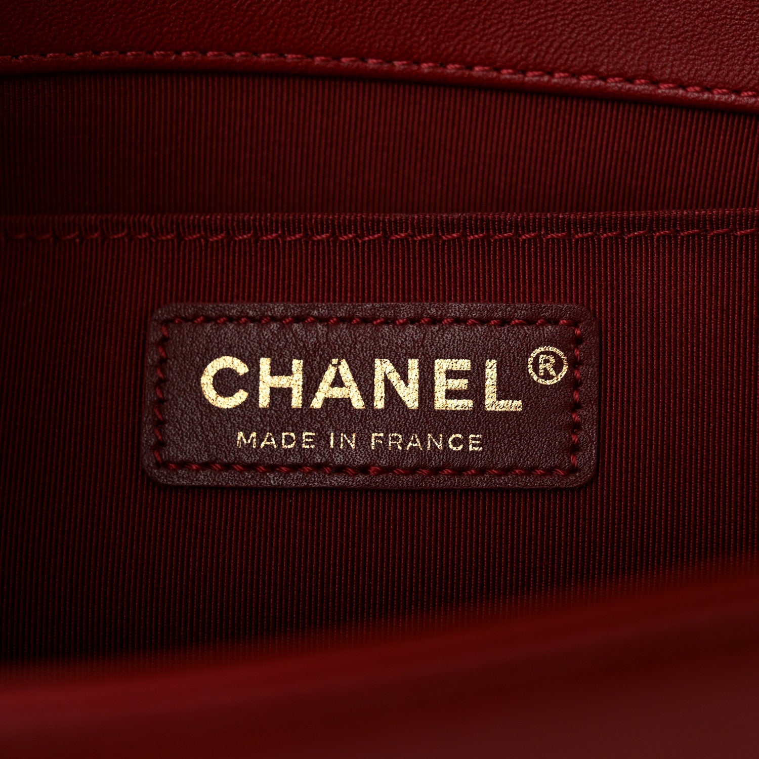 Chanel Lambskin Quilted Medium Boy Flap Dark Red 6 of 11