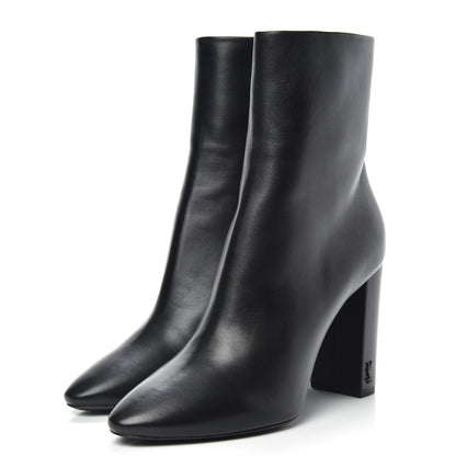 Saint Laurent Nappa Vendome Loulou Ankle Zip Boot 39.5 Black 3 of 10