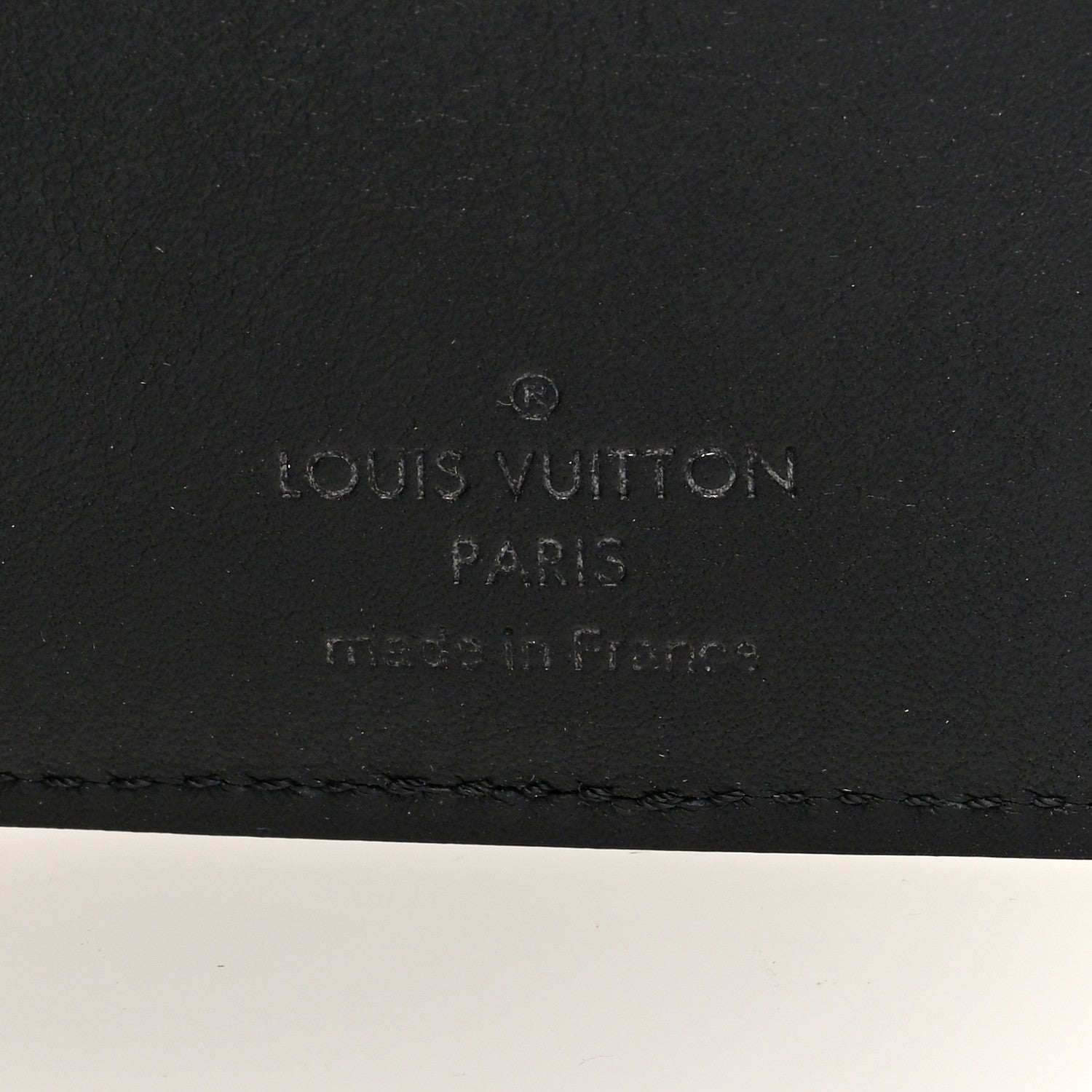 Louis Vuitton Grained Calfskin Aerogram Pocket Organizer Black 6 of 6
