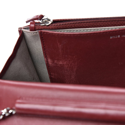 Chanel Caviar Timeless CC Wallet on Chain WOC Dark Red 16 of 16